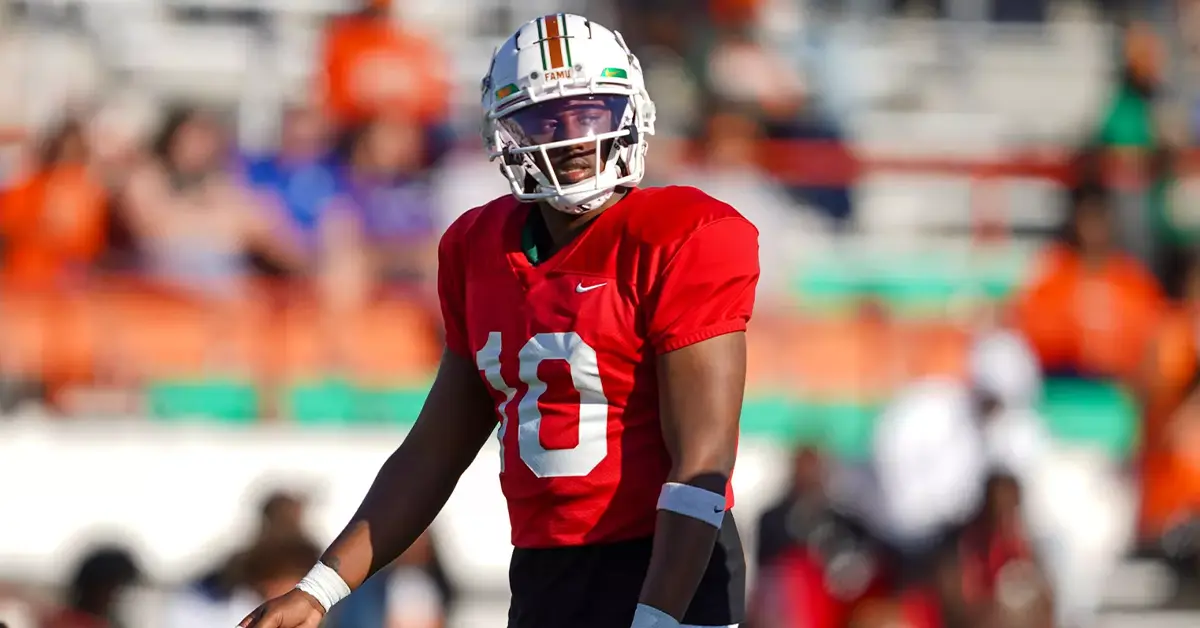 Daniel Richardson at practice beforeFAMUs 22-18 win over South Carolina State