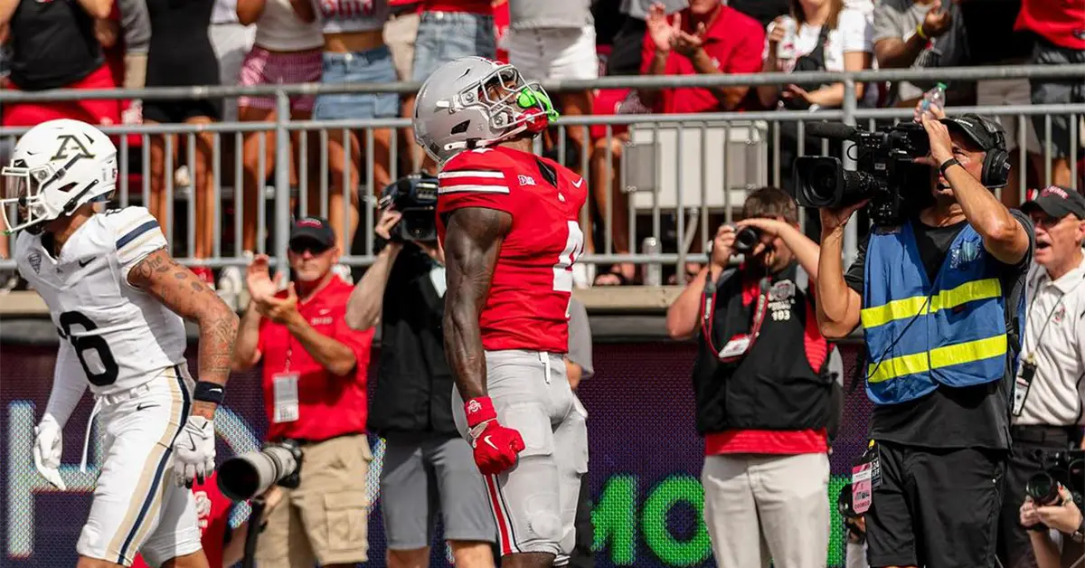 Jeremiah Smith Ohio State Debut Freshman WR Shines with Two Touchdowns vs Akron